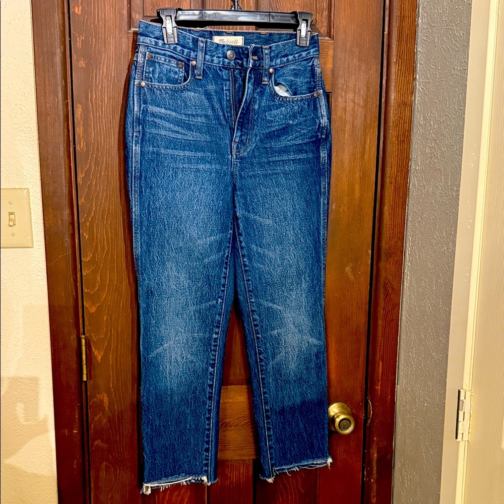 Madewell Women's Ankle Jeans in Deep Blue